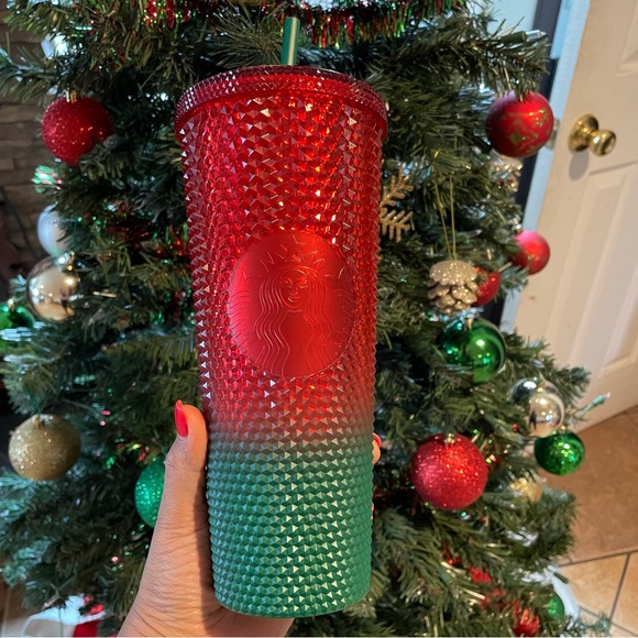 Disney Parks Mickey Christmas Starbucks Tumbler with Straw Walt Disney World NWT - Picture 5 of 13